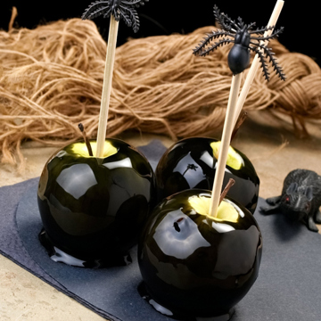 Black toffee apples recipe