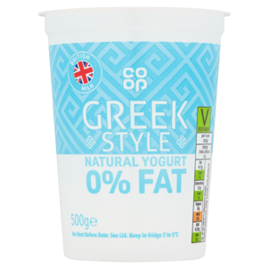 Co-op 0% Greek Style Natural Yogurt
