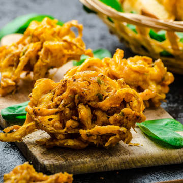 Brussels sprout bhajis