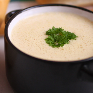 Grilled cauliflower soup