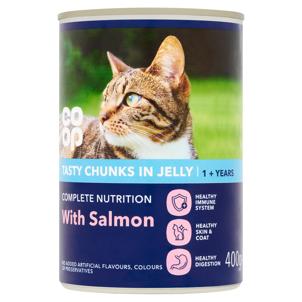 Co-op Cat Tasty Chunks in Jelly with Salmon