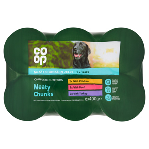 Co-op Dog Meaty Chunks in Jelly Multipack