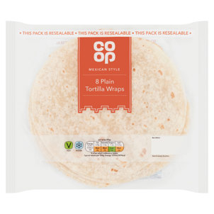 Co-op Plain Tortilla Wraps