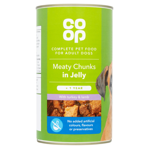 Co-op Dog Meaty Chunks Turkey & Lamb