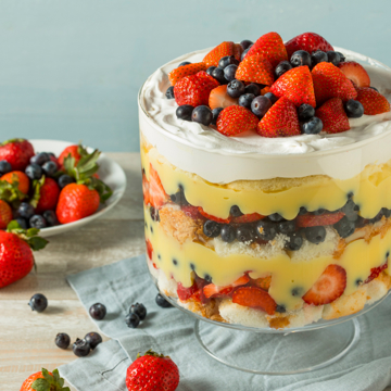 Traditional English trifle