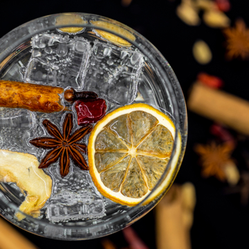 Hot cross bun spiced gin