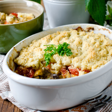 Delicious creamy root vegetable crumble recipe