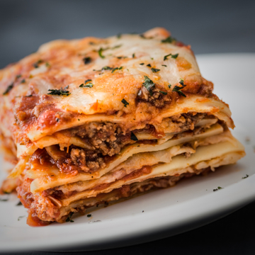Delicious homemade lasagne