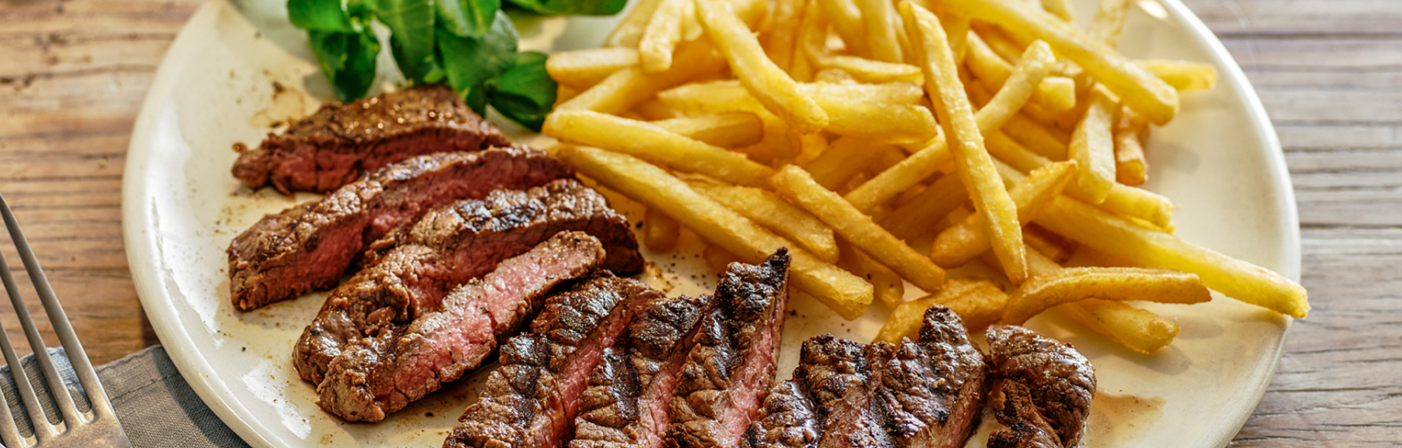Steak and chips