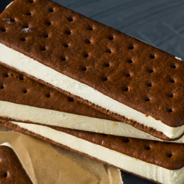 Vanilla ice cream sandwich